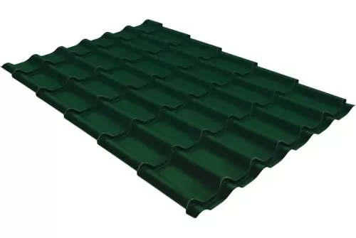 Металлочерепица классик 0,5 PE RAL 6005 зеленый мох