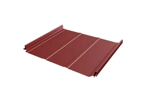 Кликфальц Pro Line Grand Line 0,5 Satin с пленкой на замках RAL 3011 коричнево-красный