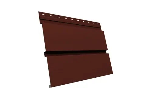 Квадро брус 3D 0,5 GreenCoat Pural BT, matt с пленкой RR 750 кирпично-красный (RAL 8004 терракота)