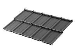 Модульная металлочерепица BUDMAT Como Microwave D-Matt RAL 7024 Графитовый