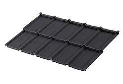 Модульная металлочерепица BUDMAT Como Standart D-Matt RAL 7016 Антрацитовый