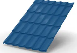 Металлочерепица МеталлПрофиль Макси PURETAN RR 35 Синий