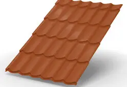 Металлочерепица МеталлПрофиль Макси PURETAN Терракотовый