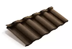 Композитная черепица Metrotile Roman 1280*410 мм Айрон барк