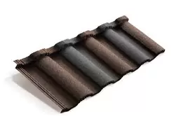 Композитная черепица Metrotile Roman 1280*410 мм Кофейно-серый