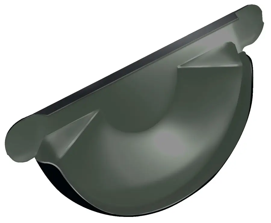 Слайд #1 | Заглушка торцевая универсальная Optima Matt 125мм RAL 9005