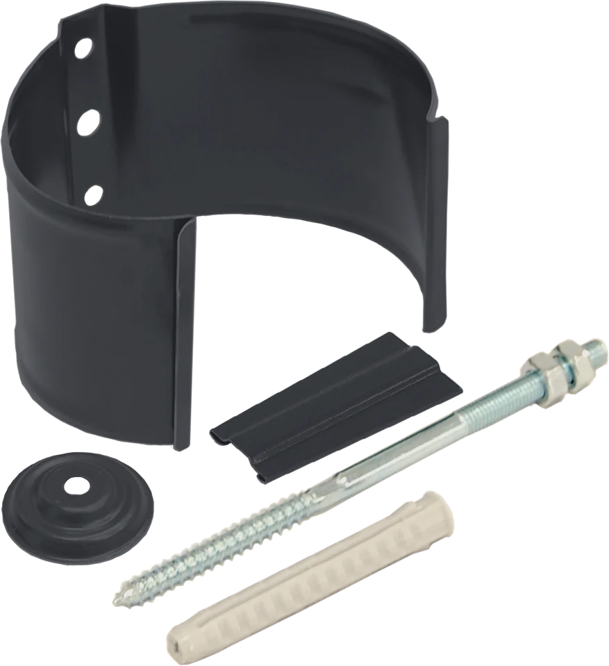 Кронштейн трубы на кирпич 90мм Matte PU RAL 7024