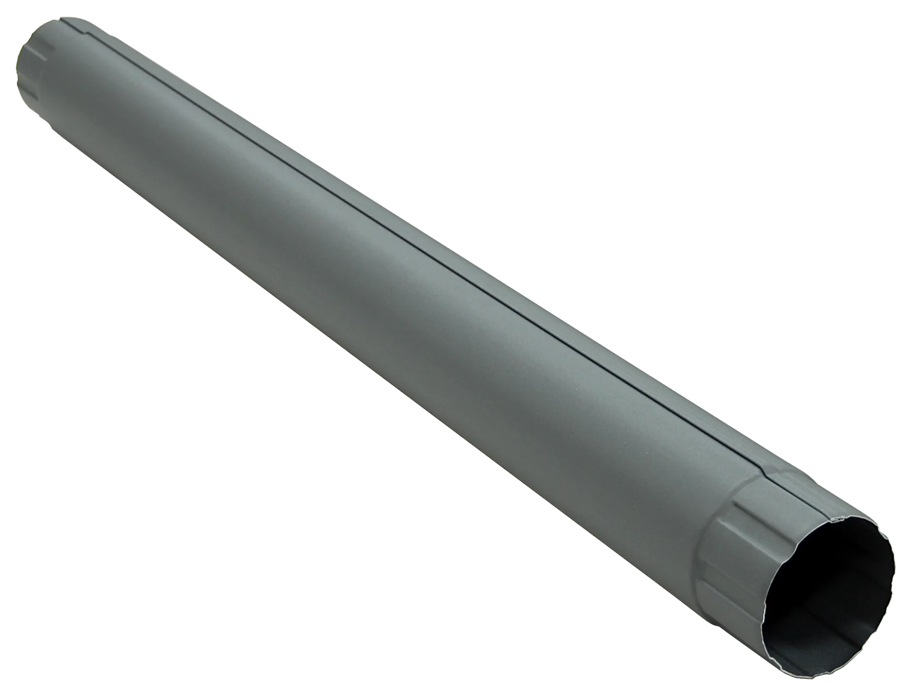 Труба круглая соединительная 90мм 1м Matte PU RAL 7024