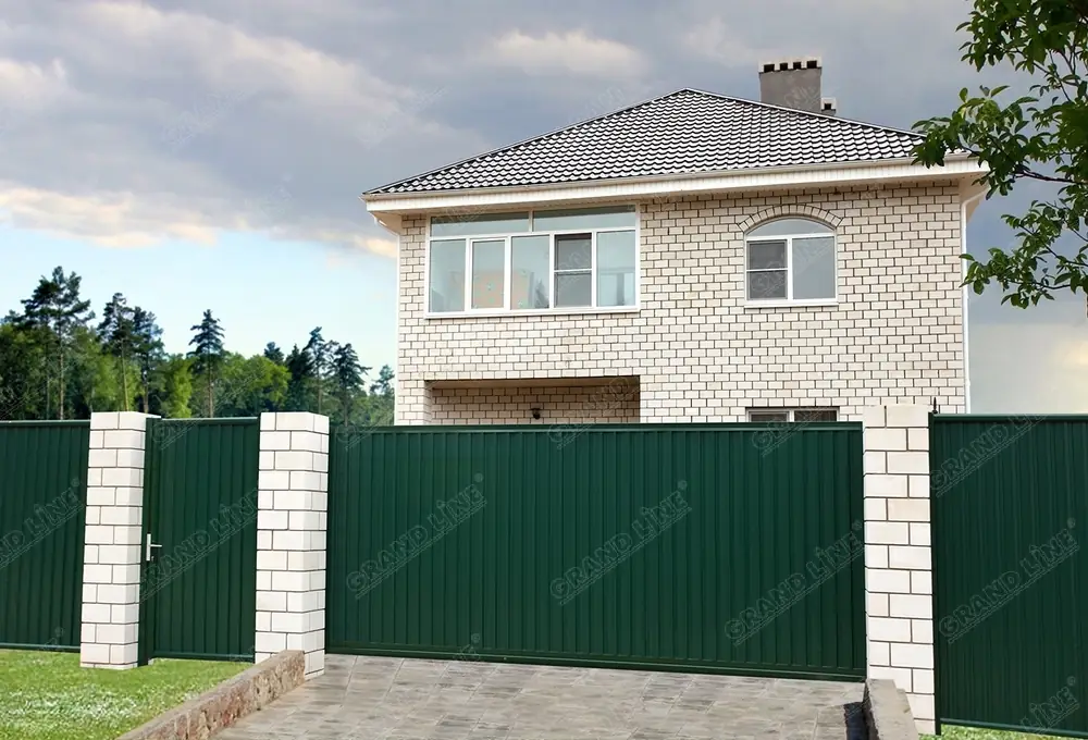 Слайд #1 | Калитка Estet 1,65х1 RAL 6005